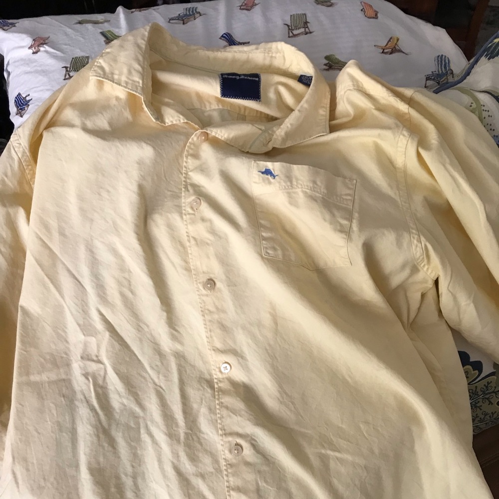 Tommy Bahama, Yellow, Long Sleeve, XX-Large